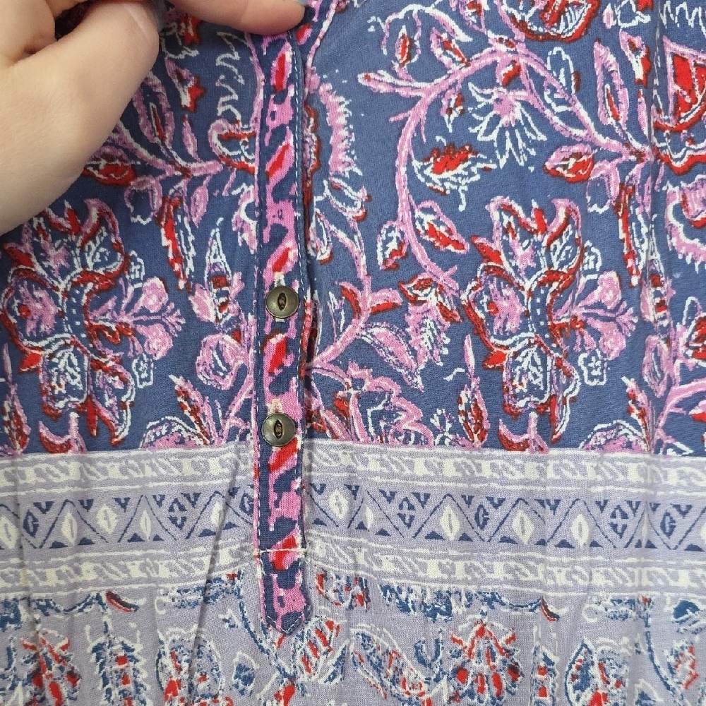 Lucky Brand Multicolor Paisley Maxi Dress - Picture 8 of 10